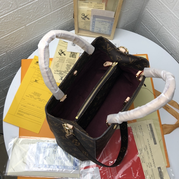 ルイヴィトンバッグ角部分ディテール